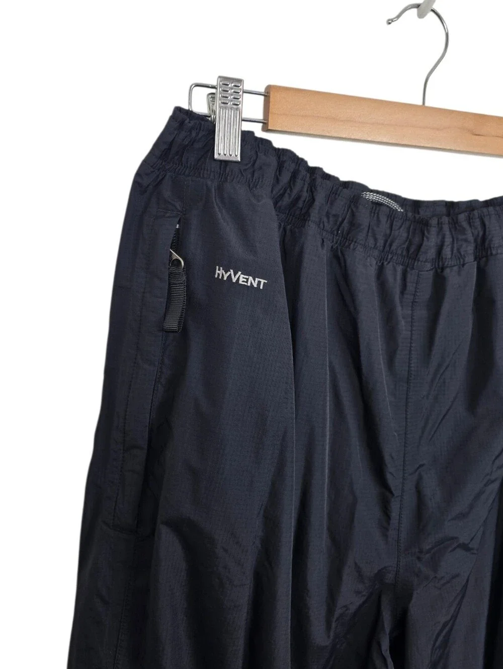 The North Face HyVent Waterproof Rain Pants Men XL Black Mesh Lined Hiking